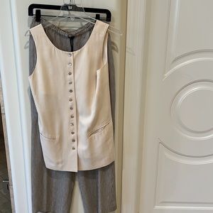 Dana Buchman Silk Drawstring pants.